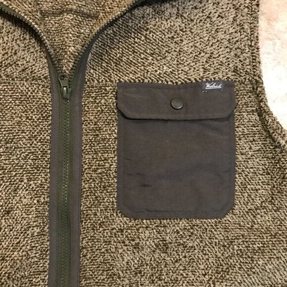 Men's Woolrich Sherpa Fleece Woodland Jacket Vest-Size: XL - Picture 6 of 11